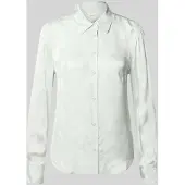 Calvin Klein Viscose Jacquard Slim Shirt - Green - M