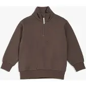 Viking X Kenza Vetoketjullinen Collegepaita, Dark Brown, 98