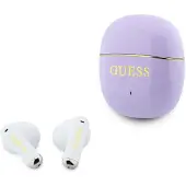 GUESS Gold Line Glossy Classic Logo TWS -langattomat kuulokkeet - violetti