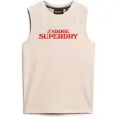 Superdry for woman. W6011834A Sport Luxe Graphic T-shirt pink (S), Casual, Cotton, Sleeveless / Straps
