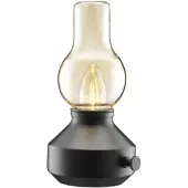 PR Home Glimt ladattava LED-terassivalaisin, musta, IP44 Glimt, himmennettävä, Musta, Olohuone/ruokailutila, Metalli,