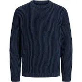 Jack & jones Jjedover Knit Crew Neck Jnr - Navy - 140