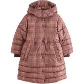 Next Pitkä takki mokka / vihreä / vaaleanpunainen / tumma pinkki