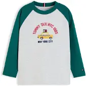 Tommy Hilfiger Paita keltainen / vaaleanharmaa / jade / punainen