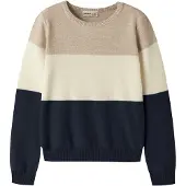 Name It Kids Neulepaita 'NKMVOHAN' kerma / tummabeige / laivastonsininen