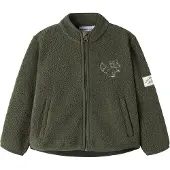 Name it Nmmowe Ls Nreg Teddy Card - Khaki green - 110