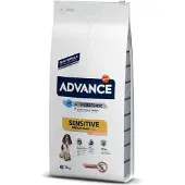 Advance Medium Sensitive -lohi-kuivaruoka koirille, joilla on ruoansulatus- ja iho-ongelmia, 12 kg