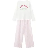Mango KIDS Yöpuku 'LIGTHS' vaaleanvihreä / roosa / magenta / valkoinen
