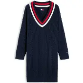 Tommy Hilfiger Tjw Cable Rwb Sweater Dress Ext - Navy - S