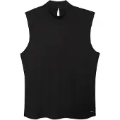 Calvin Klein Sl Modal Rib Mock Nk Top - Black - L