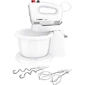 Bosch MFQ2600G, Seisova tehosekoitin, Valkoinen, Vaivaus, Vaivaus, Sekoitus, CE, VDE, 375 W, 220 - 240 V