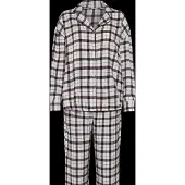 Hunkemoller Pyjama sininen / viininpunainen / musta / valkoinen