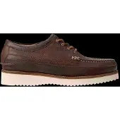 Ralph Lauren for man. 812P15873001 Ranger brown leather moccasins (44), Flat, None, Casual
