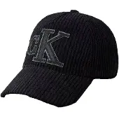 Calvin Klein Felt Monogram Patch Cap - Black - ONE SIZE