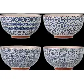 Bloomingville Blue Stoneware Karine 4 kulhon setti, 13 cm