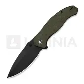 CIVIVI Vyrent kääntöveitsi, Olive Canvas Micarta, Black Stonewash