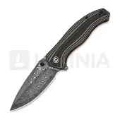 CIVIVI Vyrent Damascus kääntöveitsi, Black/Tan/Orange G-10