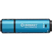Kingston IronKey Vault Privacy 50 USB-C 3.2 Gen 1 512 Gt -muistitikku, sininen