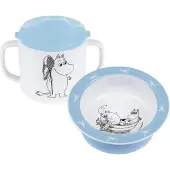 Muumi Mumin Vatten & Bad nokkamuki & imukuppilautanen Sininen