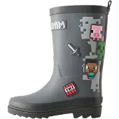 Next Kumisaappaat 'Minecraft' harmaa / vaaleanharmaa / roosa / punainen
