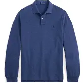 Ralph Lauren Custom Slim Fit Mesh Polo Shirt - Blue - M