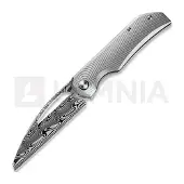 Bestech Taipan - Damasteel - Titanium kääntöveitsi, harmaa