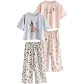 Next Yöpuku harmaa / pastellinpinkki / musta / valkoinen