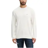 Calvin Klein Jeans Eu Ls Cotton Relaxed Crewnk Swea - Cream - M