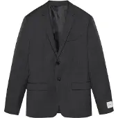 Calvin Klein Ls Micro Herringbone Slim Blazer - Grey - 46