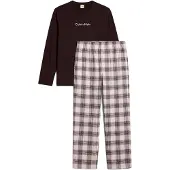 Calvin Klein Underwear Pitkä pyjama musta / valkoinen