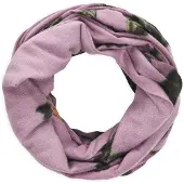 Codello Silmukkahuivi vihreä / malva / tummanvioletti / musta