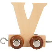 Small Foot - Wooden Letter Train - V