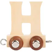 Small Foot - Wooden Letter Train - H - 12 pieces
