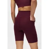 Röhnisch Flattering High Waist Bike Tights - Burgundy - XXL