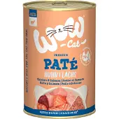WOW Cat 12x400g Adult kana & lohi kissan märkäruoka