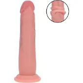 Realrock - kaksoistiheyksinen realistinen dildo (ihonvärinen) - 18,5 cm