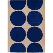 Marimekko Isot Kivet villamatto Blue, 200x280 cm