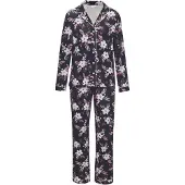 LASCANA Pyjama laivastonsininen / vaaleansininen / marjat / vanha roosa