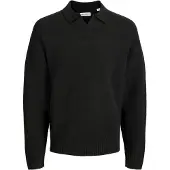 JACK&JONES JUNIOR Jjesoho Ollie Knit Split Neck Jnr - Black - 176