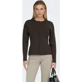 ONLY Onllucy Ls O-Neck Cardigan Knt Noos - Brown - S
