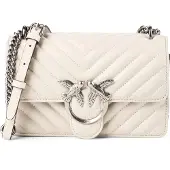Pinko Love One Crossbody-laukku Nahka 21 cm Valkoinen