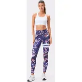 Stronger Explore Printed Leggings - Navy - S