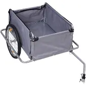 HOMCOM Polkupyörän peräkärry Homcom 140x88x60cm, harmaa/musta väri