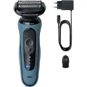 Braun Series 5 52-A1000s märkä- ja kuiva-ajoon -parranajokone, sininen