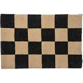 Classic collection Square ovimatto Musta luonnollinen, 60x90 cm