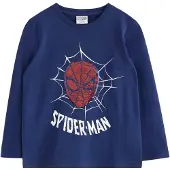 Lindex Spider-Man Long-Sleeved Top - Navy - 104