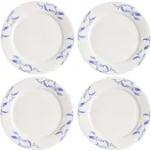 Scandi Living Havspil-leipälautanen 21 cm 4-pack sininen-valkoinen