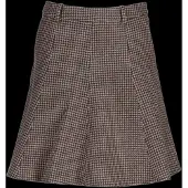 Gant for woman. 4400276 Taupe Houndstooth Flare Skirt (34), Wool, Classic