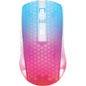 Deltaco Gaming WM89 Langaton Puoliläpinäkyvä RGB Pelihiiri - Valkoinen