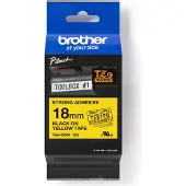 Brother TZES641 18 BLACK ON YELLOW STR.